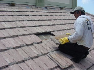 Broken Roof Tile Repair