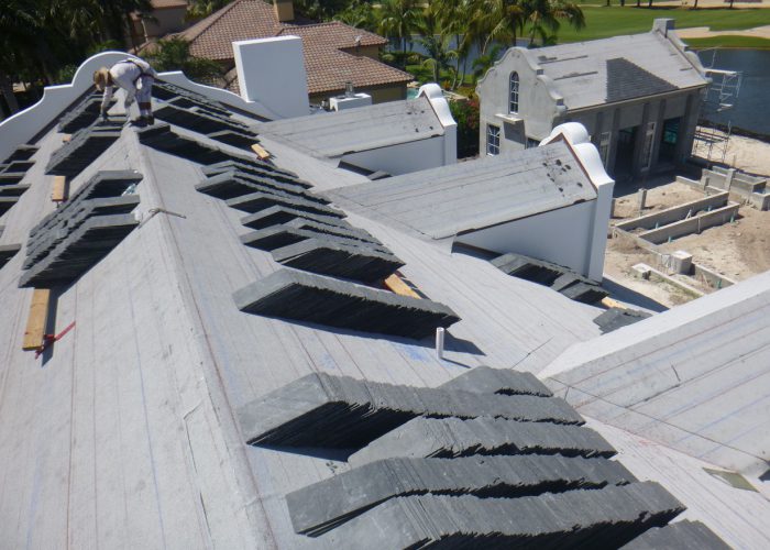  Buckingham Slate loaded on the roof in Naples, FL